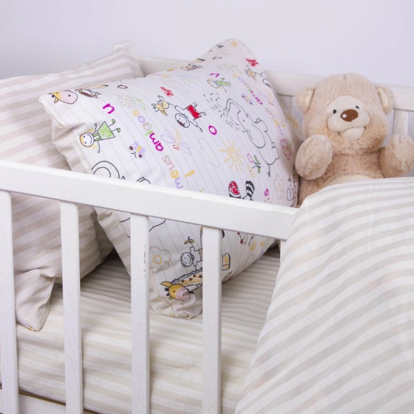 Фото - Комплект постільної білизни MirSon Ranforce Elite Kids Time 19-0001 Animais 143х210 см (2200006979487)